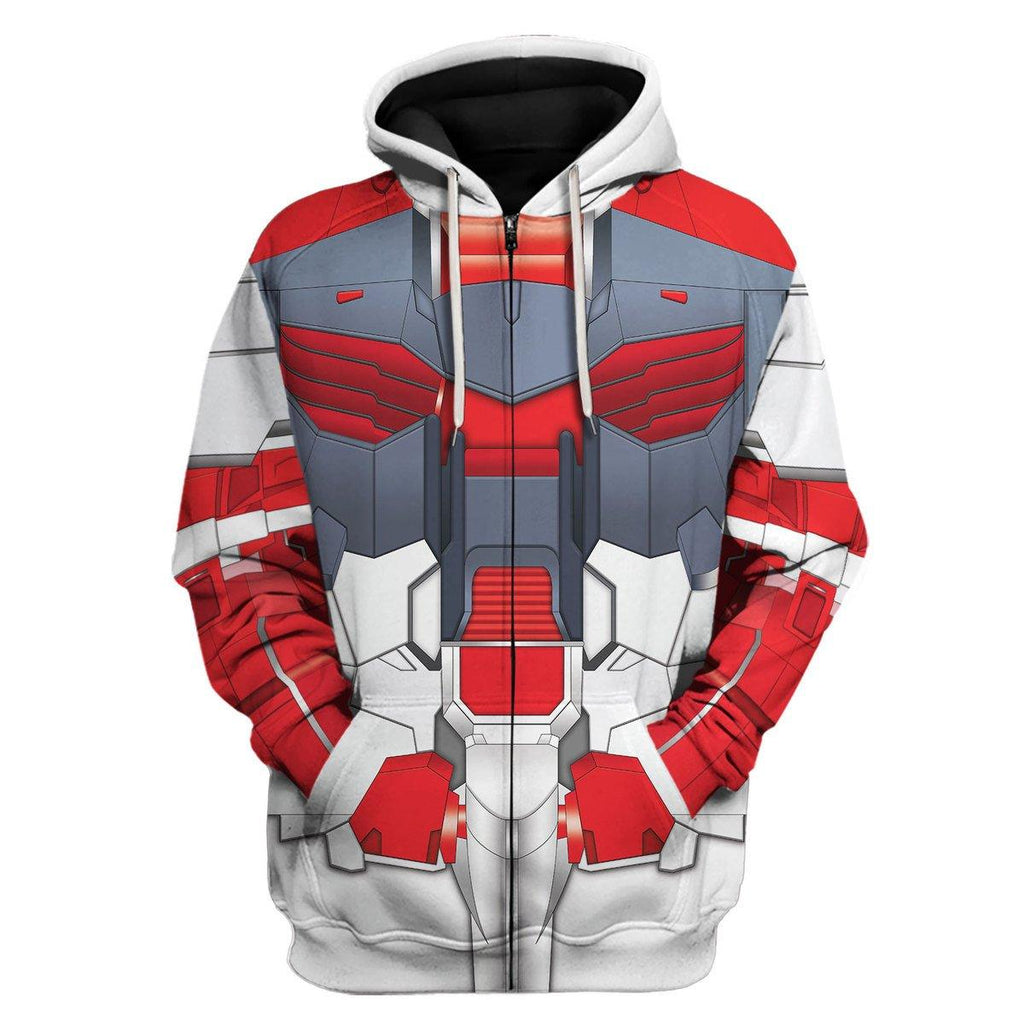 OodieGang Gundam Astray Red Frame Costume All Over Print Tracksuit Hoodie - OodieGang