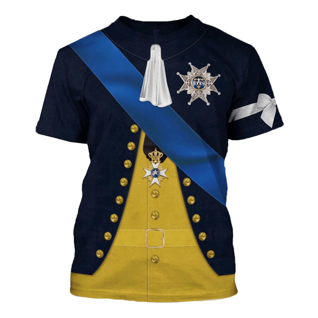 OodieGang Gustav III Monarch of Sweden Costume Hoodie Sweatshirt T-Shirt Tracksuit - OodieGang.com