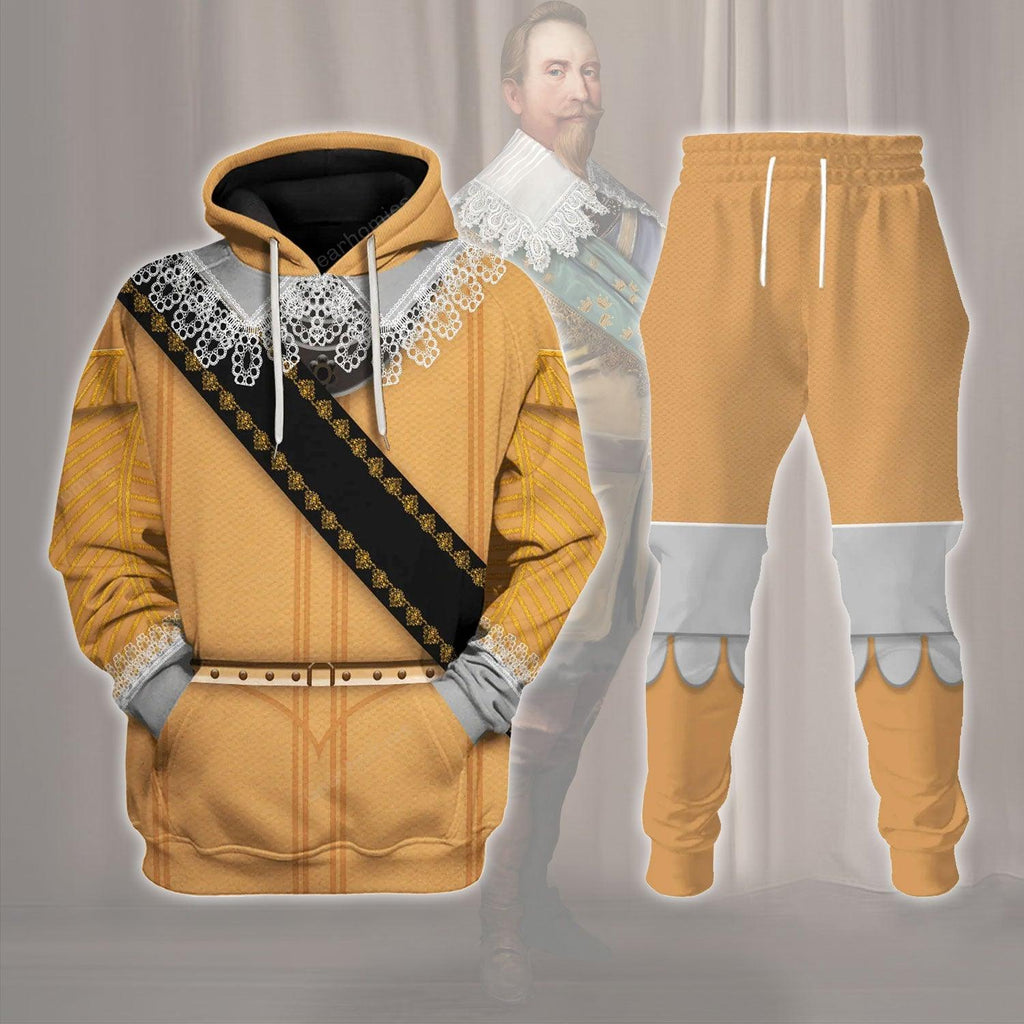 OodieGang Gustavus Adolphus of Sweden Costume Hoodie Sweatshirt T-Shirt Tracksuit - OodieGang.com