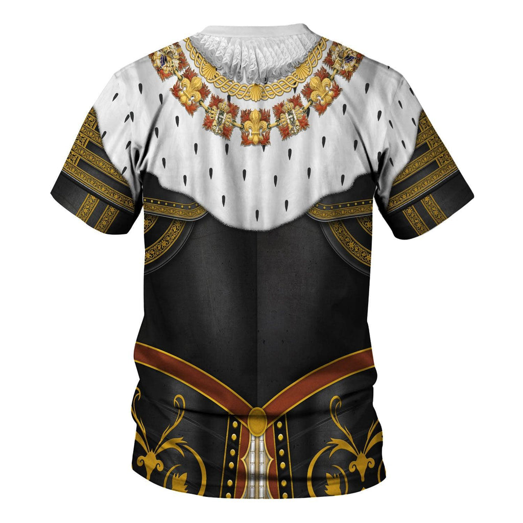 Oodiegang Henry IV De Bourbon Coronation Robes Costume All Over Print Hoodie Sweatshirt T-Shirt Tracksuit - Oodiegang.com