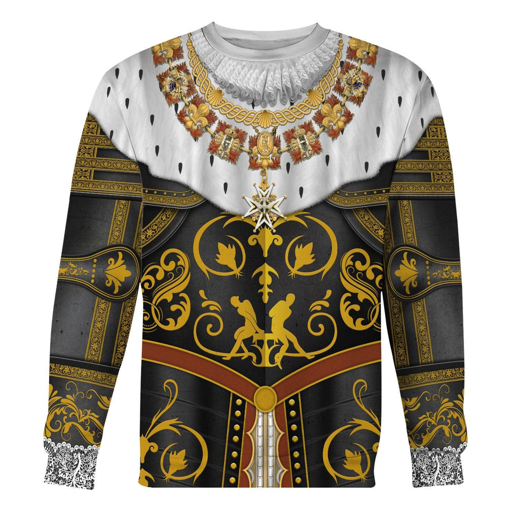 Oodiegang Henry IV De Bourbon Coronation Robes Costume All Over Print Hoodie Sweatshirt T-Shirt Tracksuit - Oodiegang.com