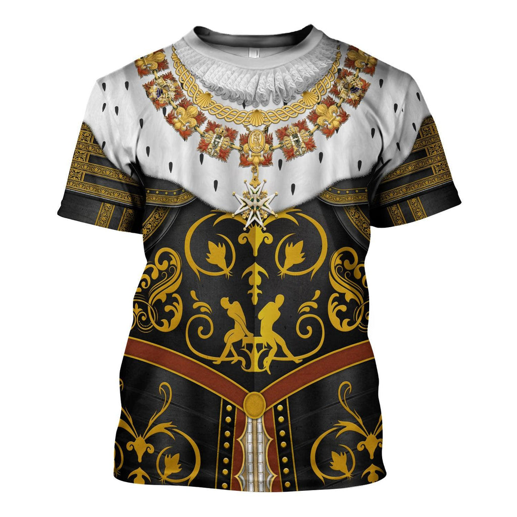 Oodiegang Henry IV De Bourbon Coronation Robes Costume All Over Print Hoodie Sweatshirt T-Shirt Tracksuit - Oodiegang.com