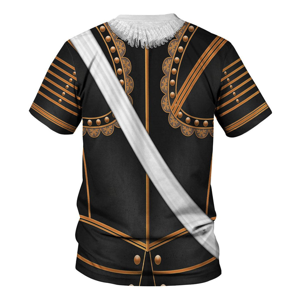 Oodiegang Henry IV of France Armour Costume All Over Print Hoodie Sweatshirt T-Shirt Tracksuit - Oodiegang.com