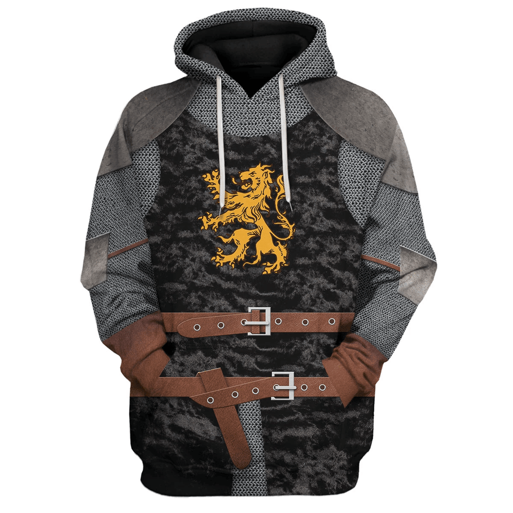 OodieGang Heraldic Knight Black Costume Hoodie Sweatshirt T-Shirt Tracksuit - OodieGang.com