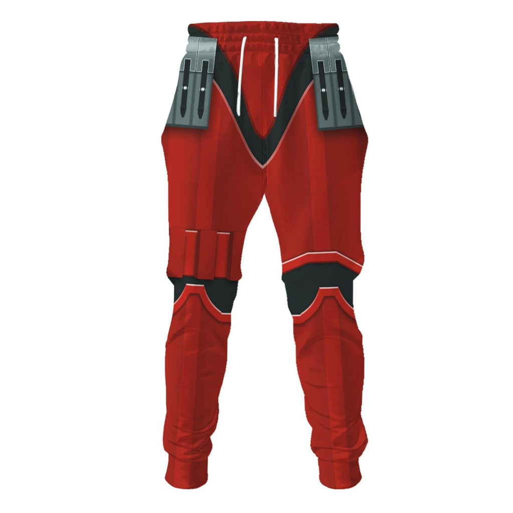 Oodiegang Imprerial Crimson Stormtrooper Costume Hoodie Sweatshirt T-Shirt Sweatpants - Oodiegang.com