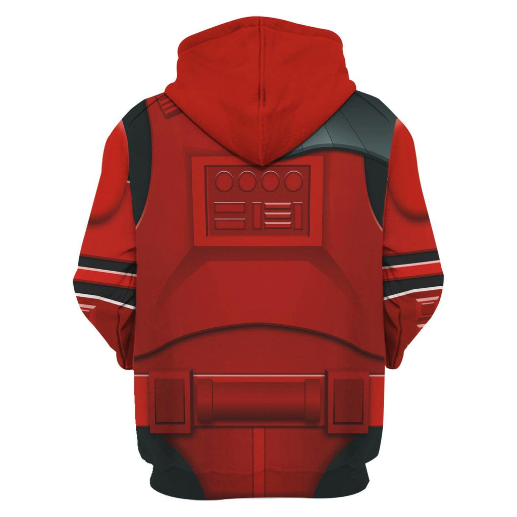 Oodiegang Imprerial Crimson Stormtrooper Costume Hoodie Sweatshirt T-Shirt Sweatpants - Oodiegang.com