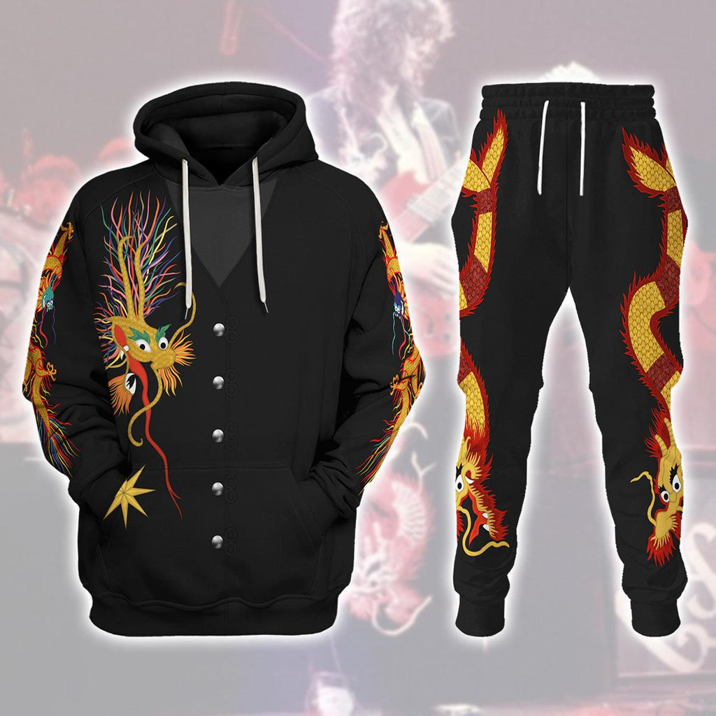 Oodiegang Jimmy Page Dragon Suit Costume Hoodie Sweatshirt T-Shirt Tracksuit - Oodiegang.com