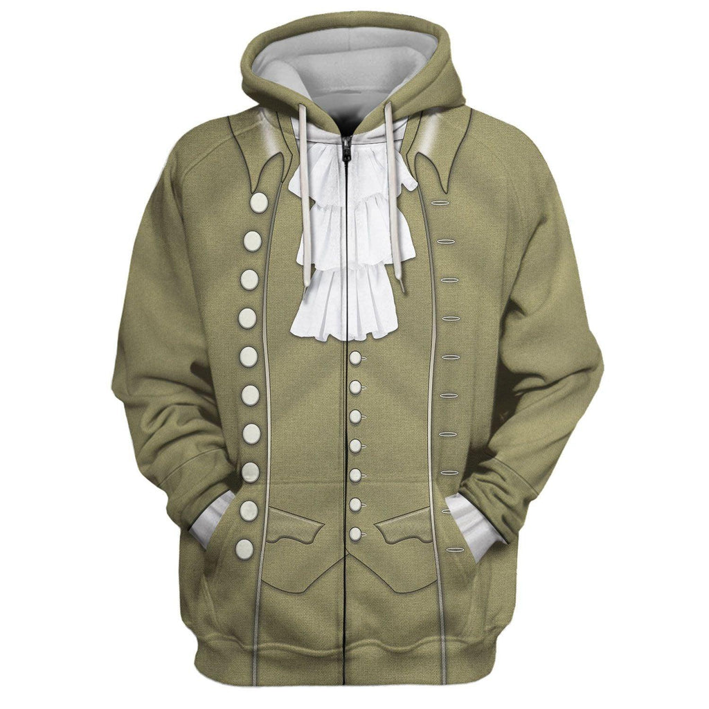 OodieGang John Adams U.S. President Costume Hoodie Sweatshirt T-Shirt Tracksuit - OodieGang.com