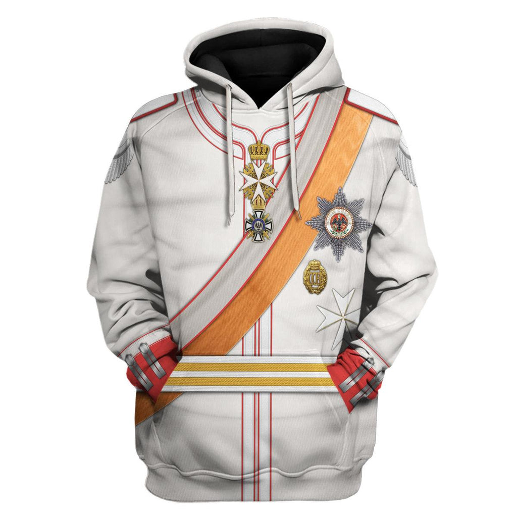 Oodiegang Kaiser Wilhelm II 1910 Uniform Costume Hoodie Sweatshirt T-Shirt Tracksuit - Oodiegang.com