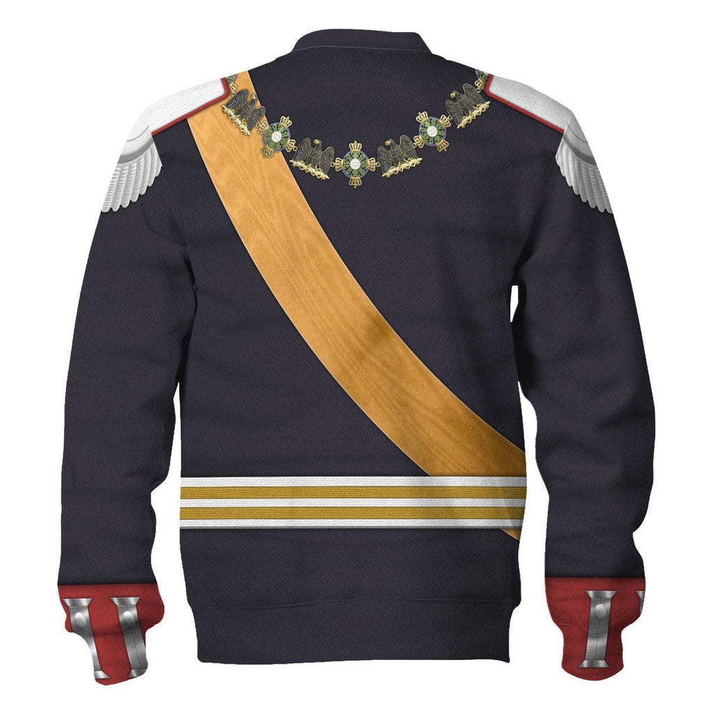 Oodiegang Kaiser Wilhelm II Gala Uniform with Degen German Empire Costume Hoodie Sweatshirt T-Shirt Tracksuit - Oodiegang.com