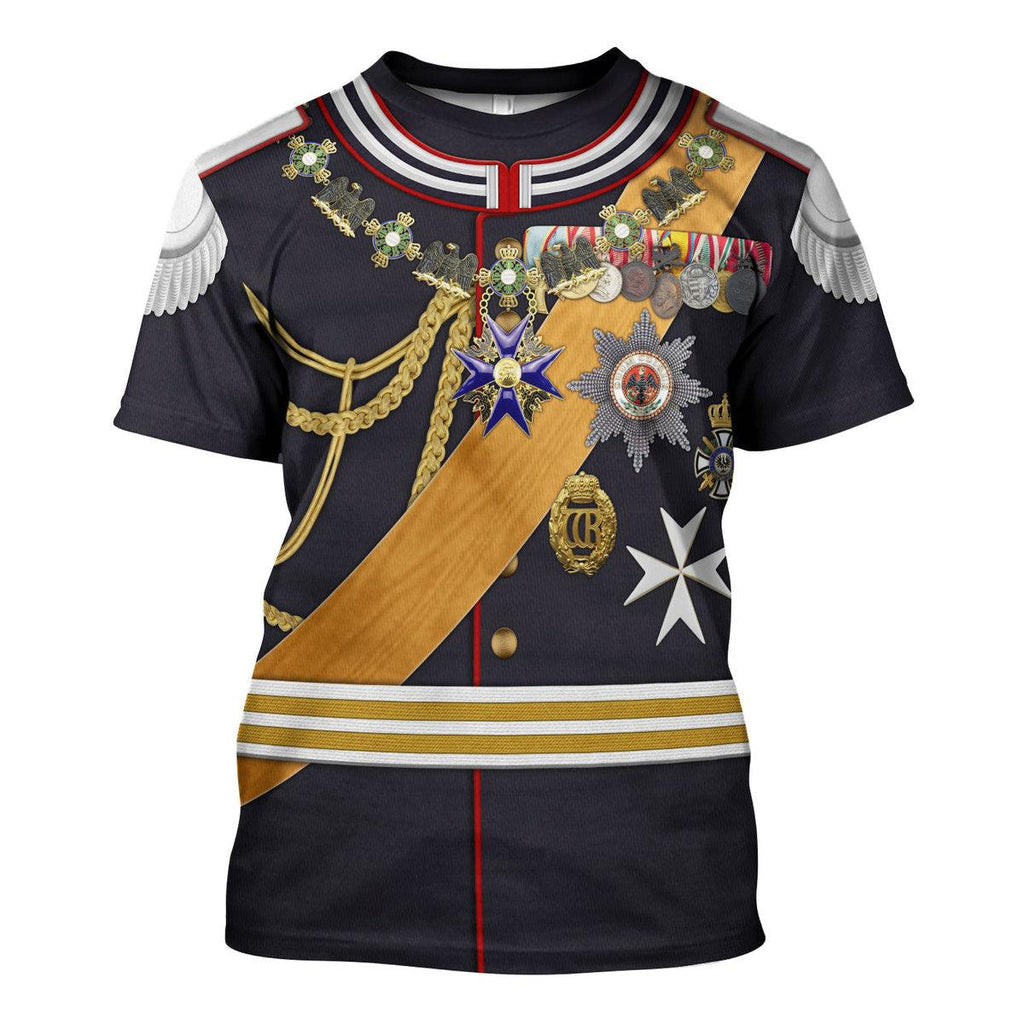 Oodiegang Kaiser Wilhelm II Gala Uniform with Degen German Empire Costume Hoodie Sweatshirt T-Shirt Tracksuit - Oodiegang.com