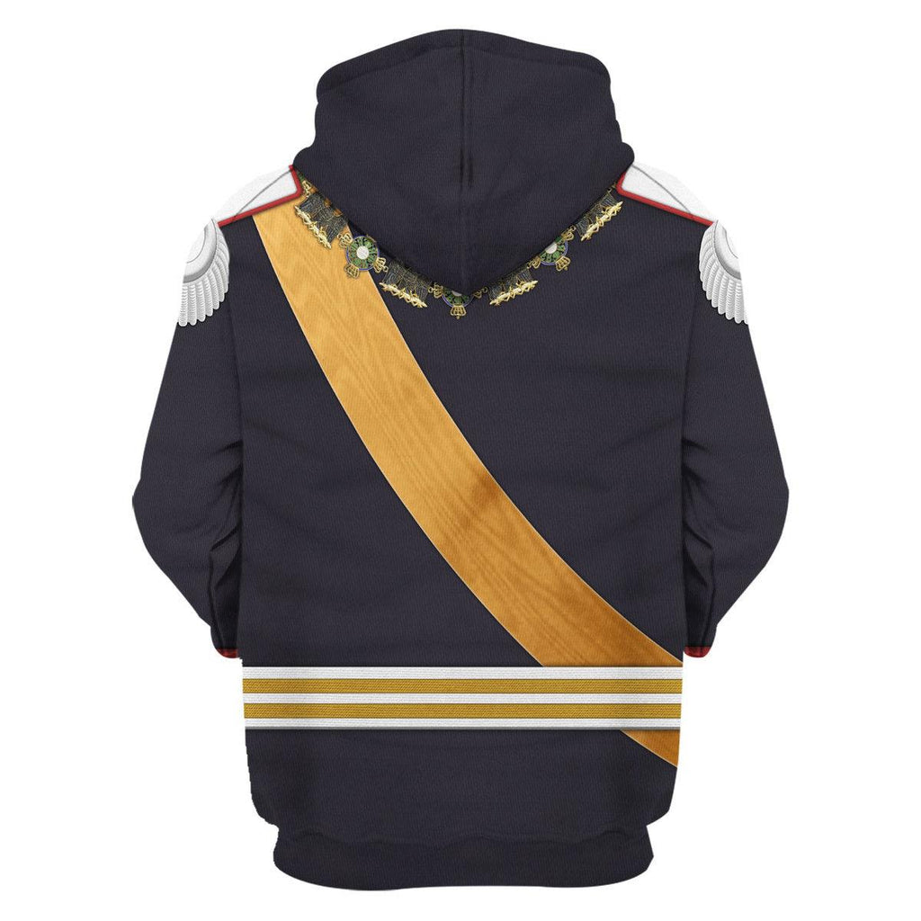 Oodiegang Kaiser Wilhelm II Gala Uniform with Degen German Empire Costume Hoodie Sweatshirt T-Shirt Tracksuit - Oodiegang.com