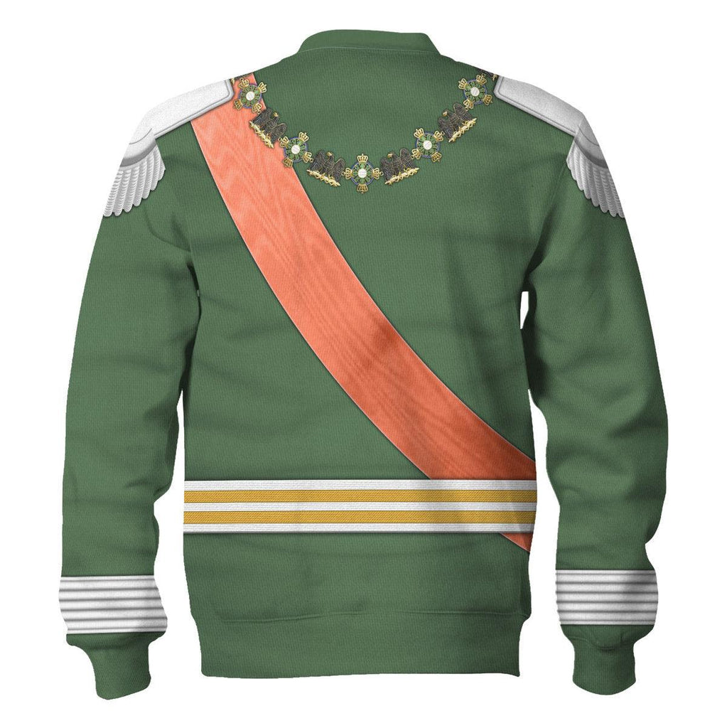 Oodiegang Kaiser Wilhelm II Uniform Dreifarbendruck Costume Hoodie Sweatshirt T-Shirt Tracksuit - Oodiegang.com