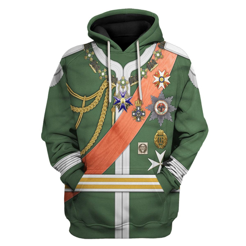 Oodiegang Kaiser Wilhelm II Uniform Dreifarbendruck Costume Hoodie Sweatshirt T-Shirt Tracksuit - Oodiegang.com