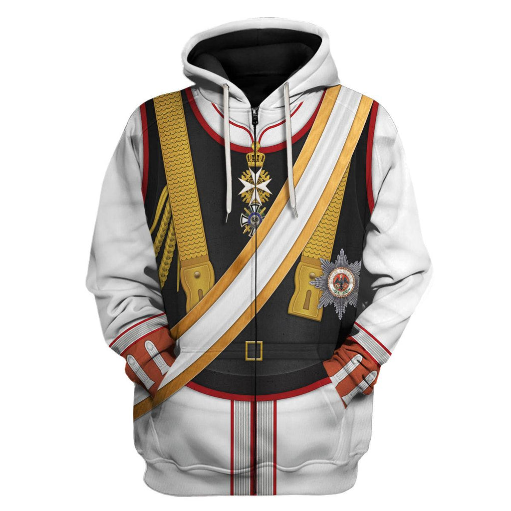 Oodiegang Kaiser Wilhelm II Uniform Garde du German Emperor Costume Hoodie Sweatshirt T-Shirt Tracksuit - Oodiegang.com