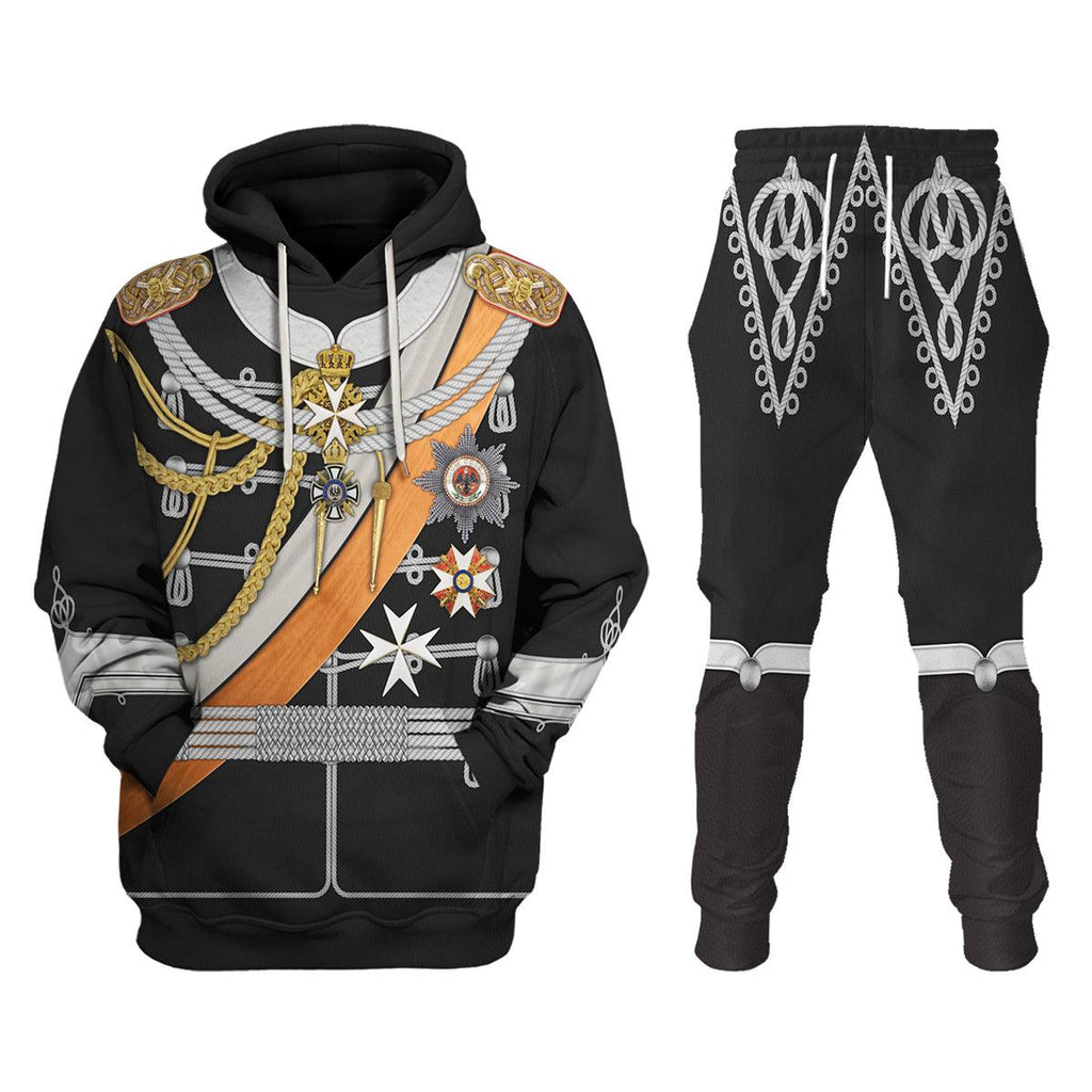 Oodiegang Kaiser Wilhelm II Uniform German Emperor & King of Prussia Costume Hoodie Sweatshirt T-Shirt Tracksuit - Oodiegang.com