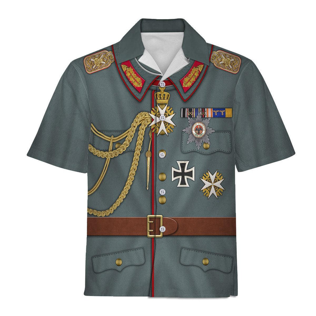 Oodiegang Kaiser Wilhelm II Uniform German Emperor Costume Hoodie Sweatshirt T-Shirt Tracksuit - Oodiegang.com