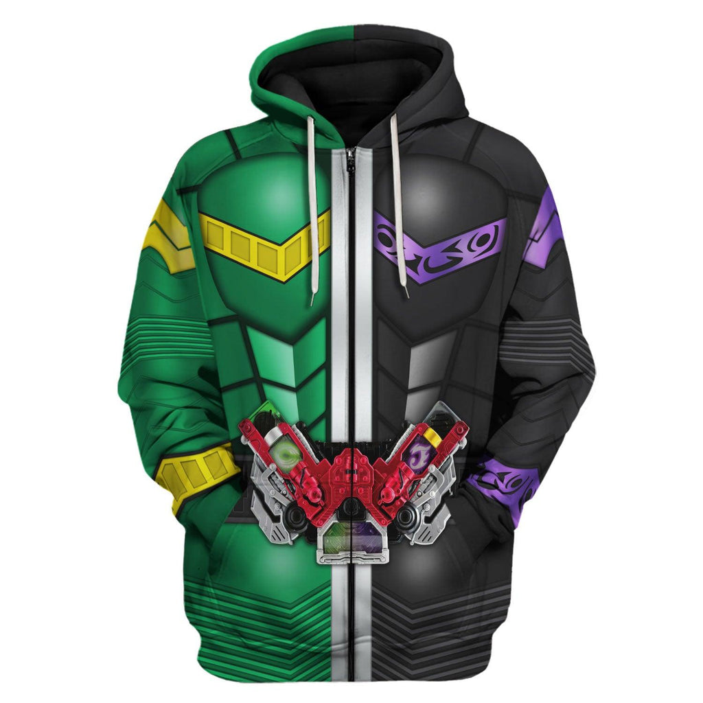 OodieGang Kamen Rider W Cosplay Costumes Hoodies Sweatshirt T-shirt Tracksuit - OodieGang.com