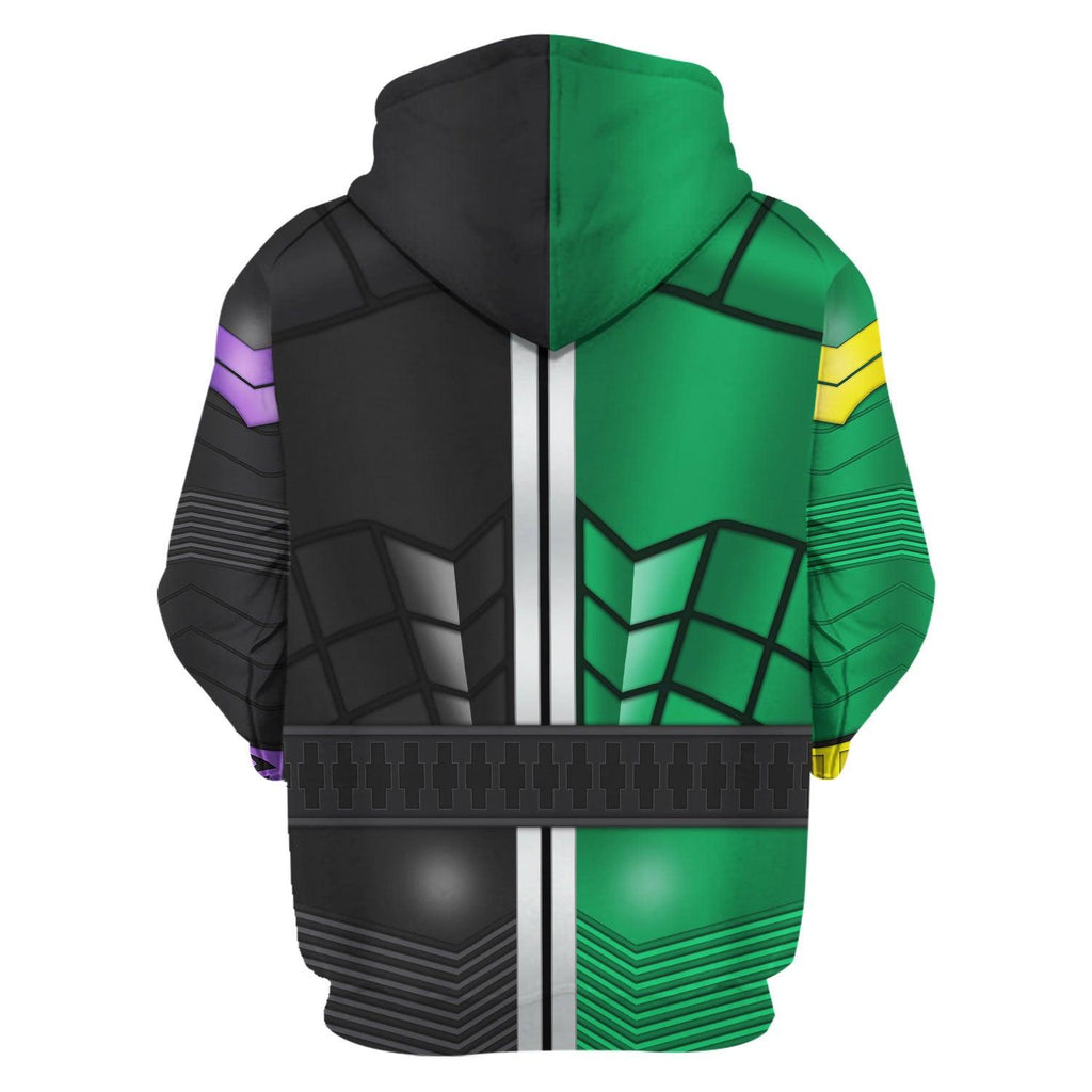 OodieGang Kamen Rider W Cosplay Costumes Hoodies Sweatshirt T-shirt Tracksuit - OodieGang.com