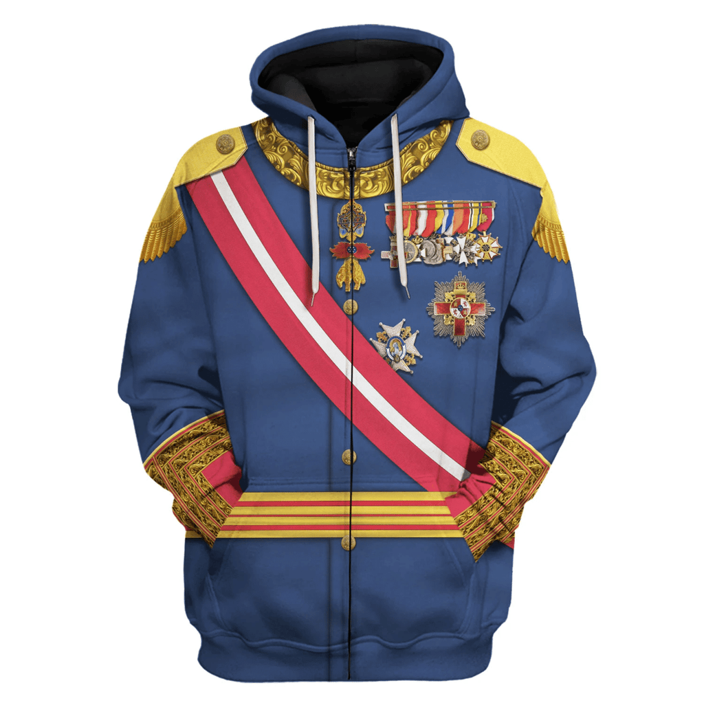 OodieGang King Alfonso XIII King Of Spain Costume Hoodie Sweatshirt T-Shirt Tracksuit - OodieGang.com