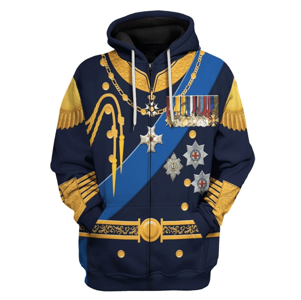 OodieGang King George VI King of United Kingdom Costume Hoodie Sweatshirt T-Shirt Tracksuit - OodieGang.com