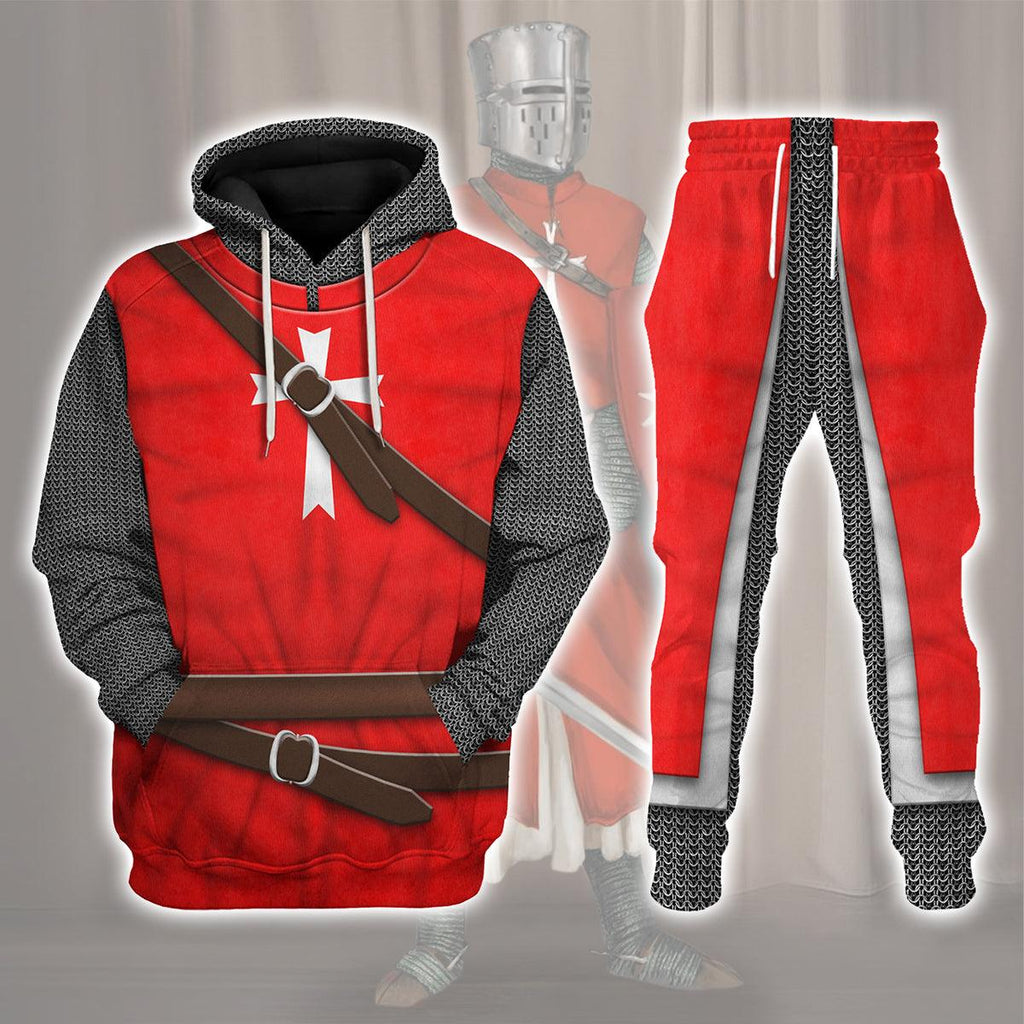 Oodiegang Knight Hospitaller of Saint John Costume Hoodie Sweatshirt T-Shirt Tracksuit - Oodiegang.com