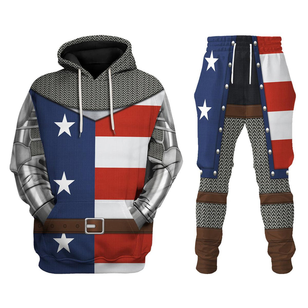 Oodiegang Knight Of U S A Costume Hoodie Sweatshirt T-Shirt Tracksuit - Oodiegang.com