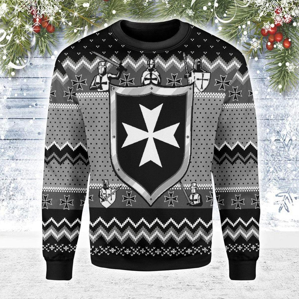 Oodiegang Knights Hospitaller Christmas Ugly Sweater - Oodiegang.com