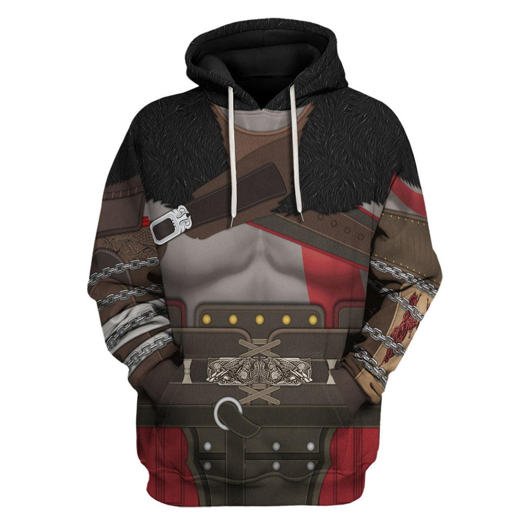 OodieGang Kratos Costume Hoodie Sweatshirt T-Shirt Sweatpants - OodieGang.com