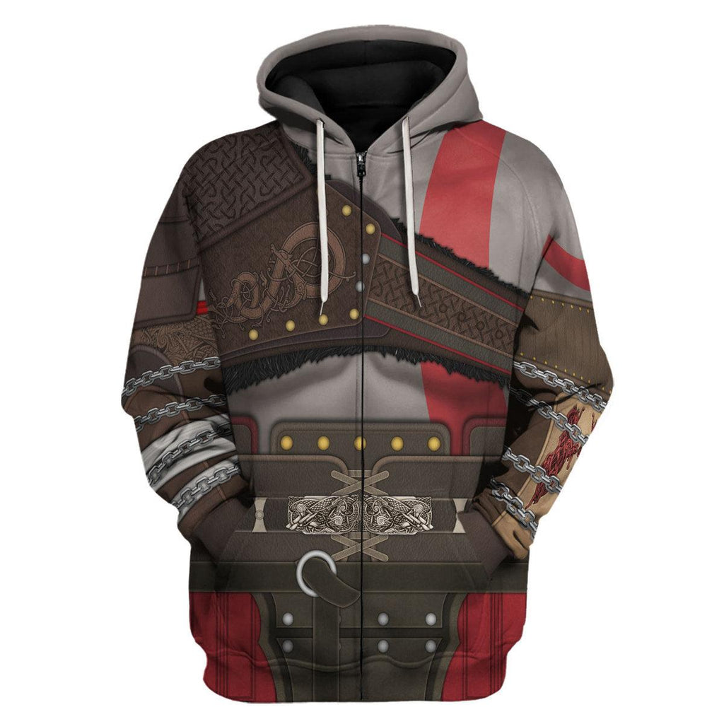 OodieGang Kratos GOW Costume Hoodie Sweatshirt T-Shirt Sweatpants - OodieGang.com