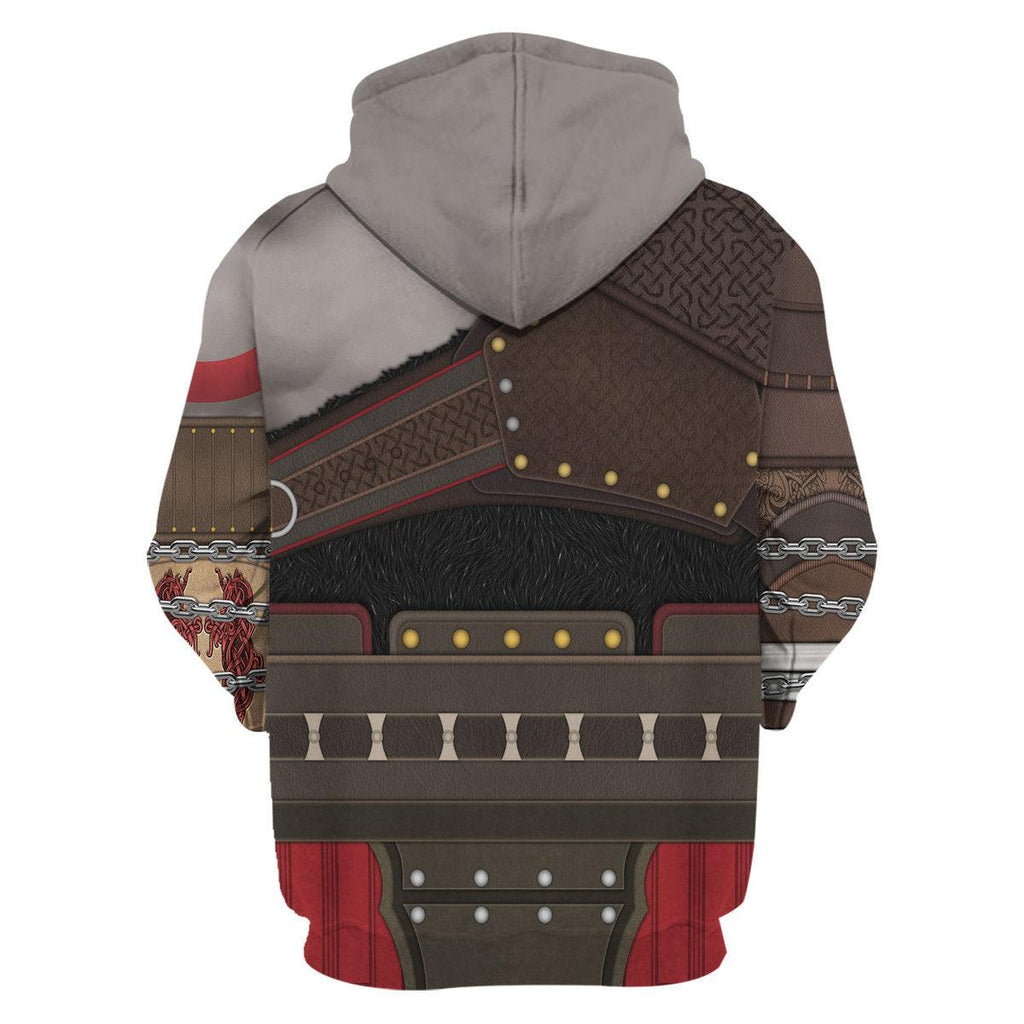 OodieGang Kratos GOW Costume Hoodie Sweatshirt T-Shirt Sweatpants - OodieGang.com