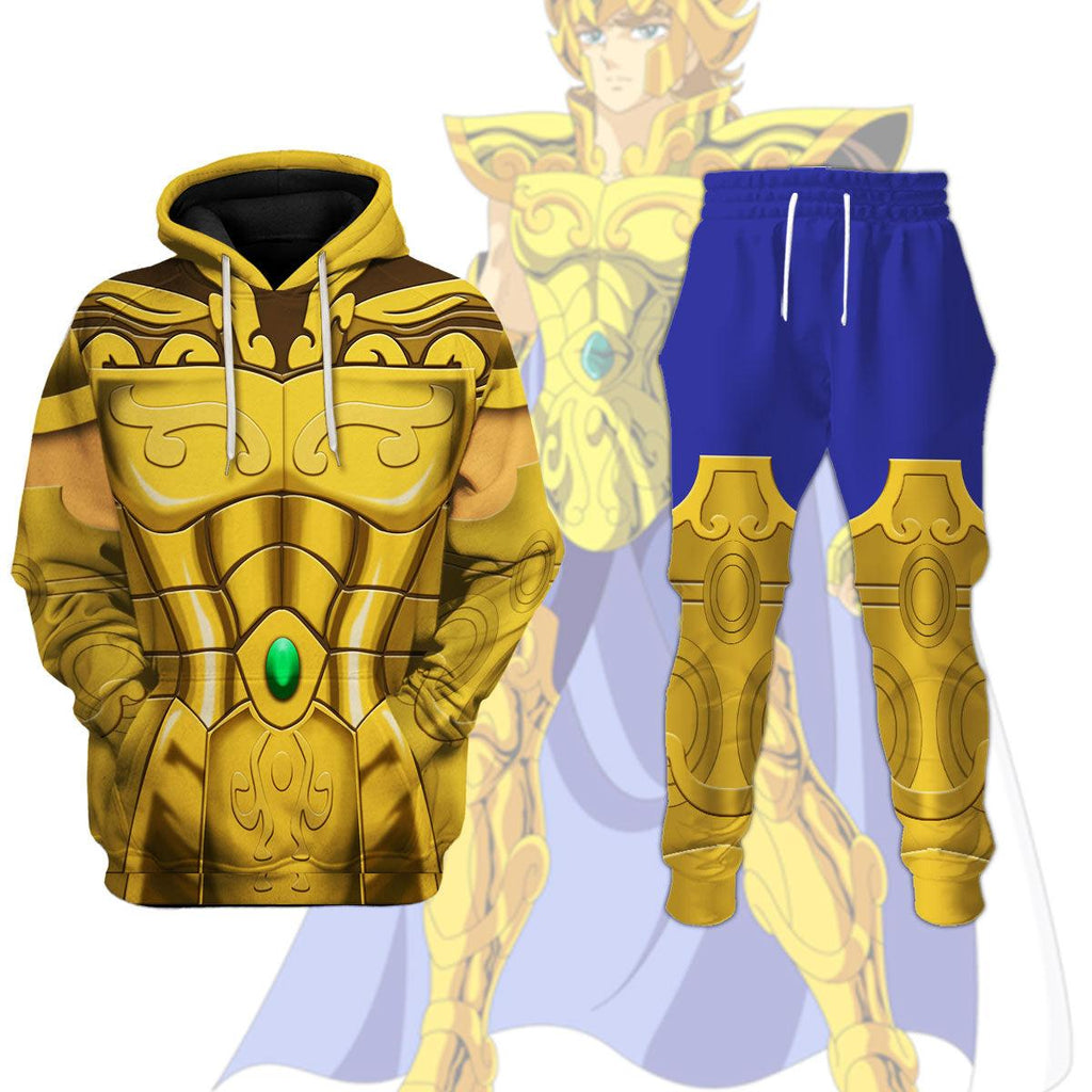 Oodiegang Leo Aiolia Saint Seiya Costume Hoodie Sweatshirt T-Shirt Tracksuit - DucG