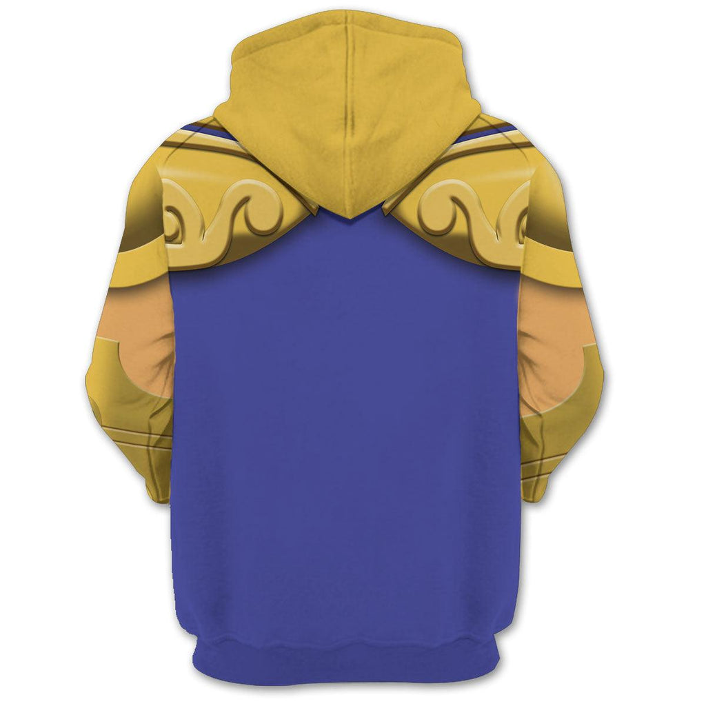 Oodiegang Leo Aiolia Saint Seiya Costume Hoodie Sweatshirt T-Shirt Tracksuit - DucG