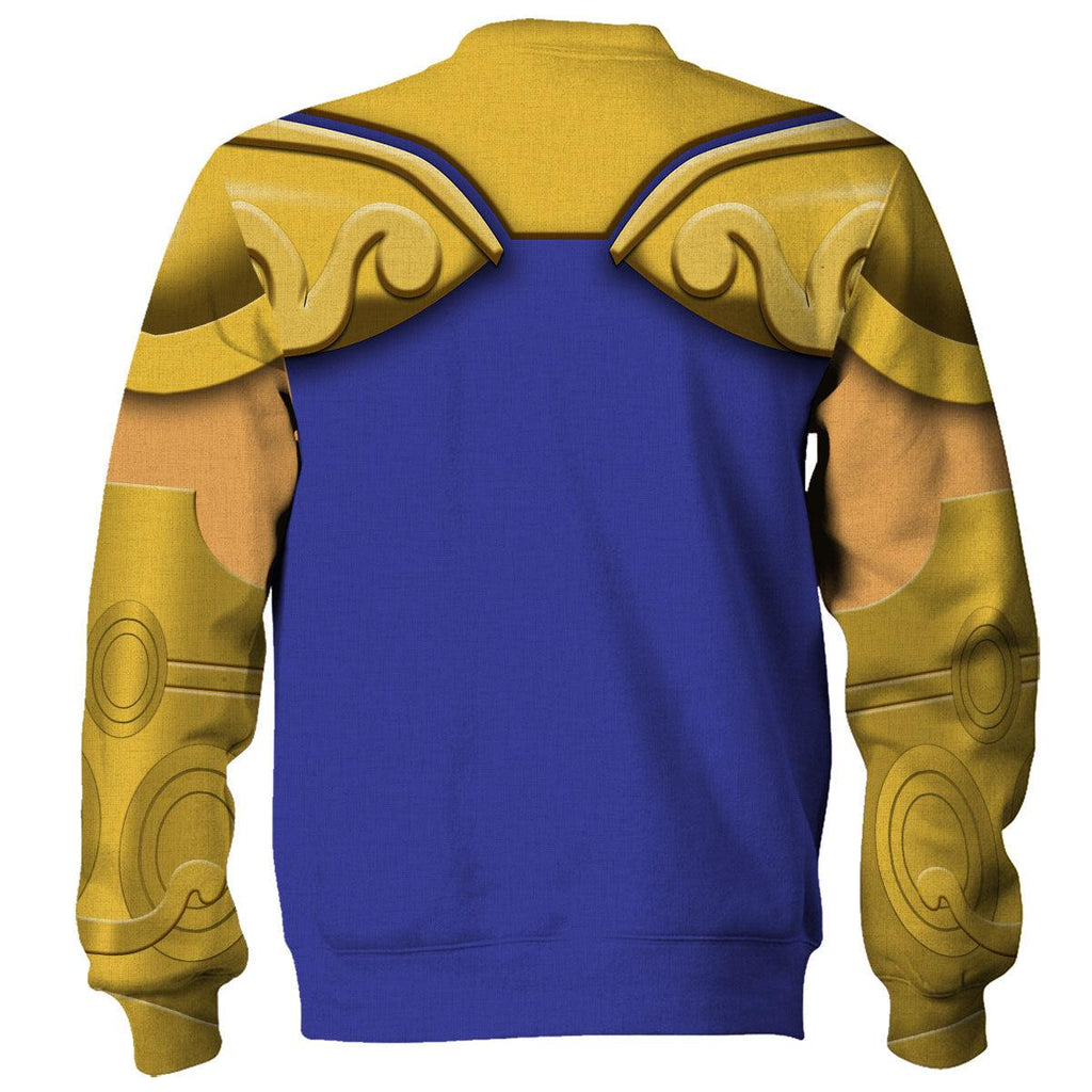 Oodiegang Leo Aiolia Saint Seiya Costume Hoodie Sweatshirt T-Shirt Tracksuit - DucG