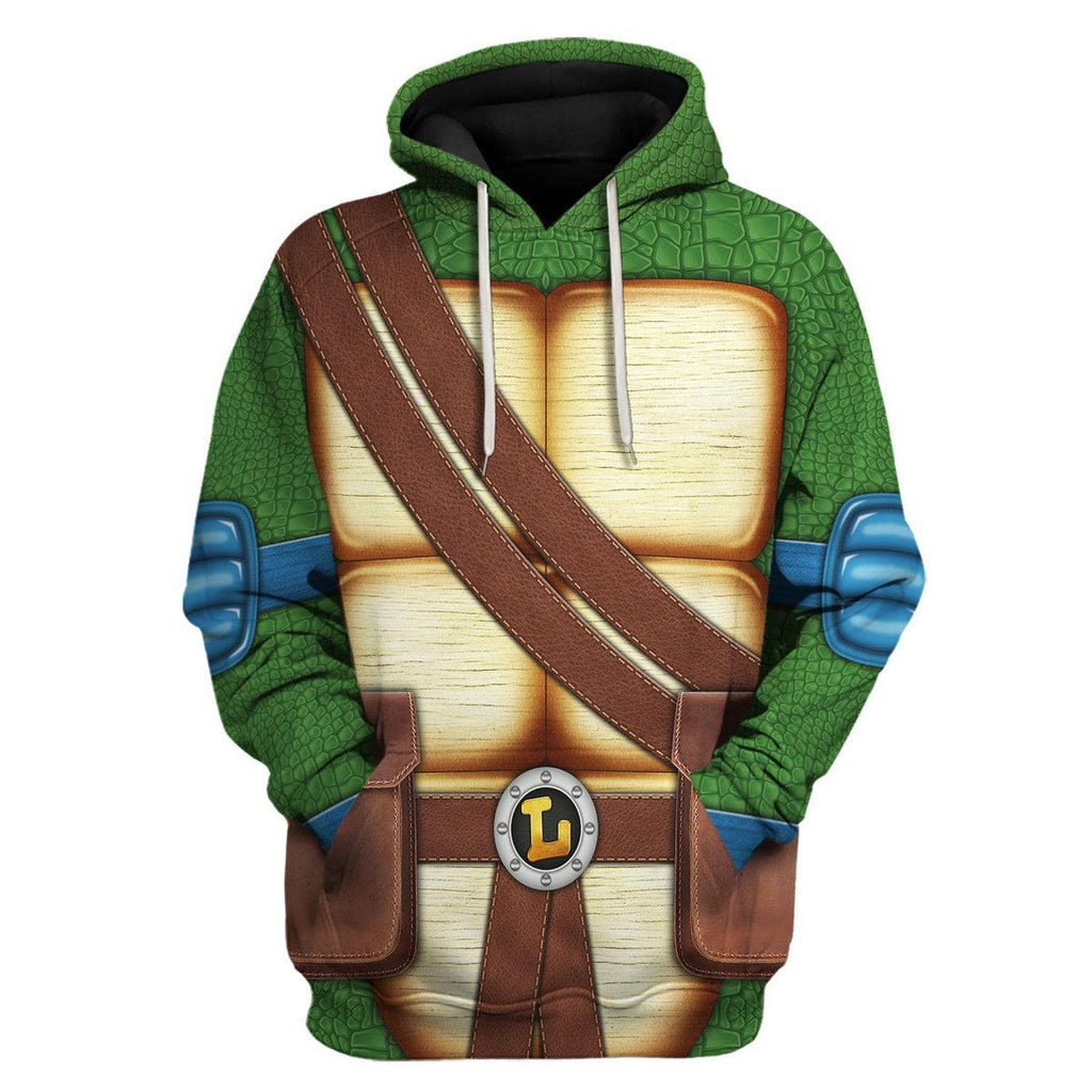 OodieGang Leonardo Ninja Turtles Costume Hoodie Sweatshirt T-Shirt ZipHoodie Sweatpants - OodieGang.com