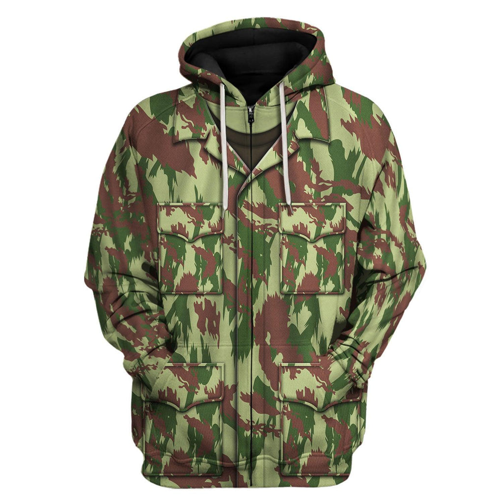 OodieGang Lizard (Camouflage) Post War Costume Hoodie Sweatshirt T-Shirt Tracksuit - OodieGang.com