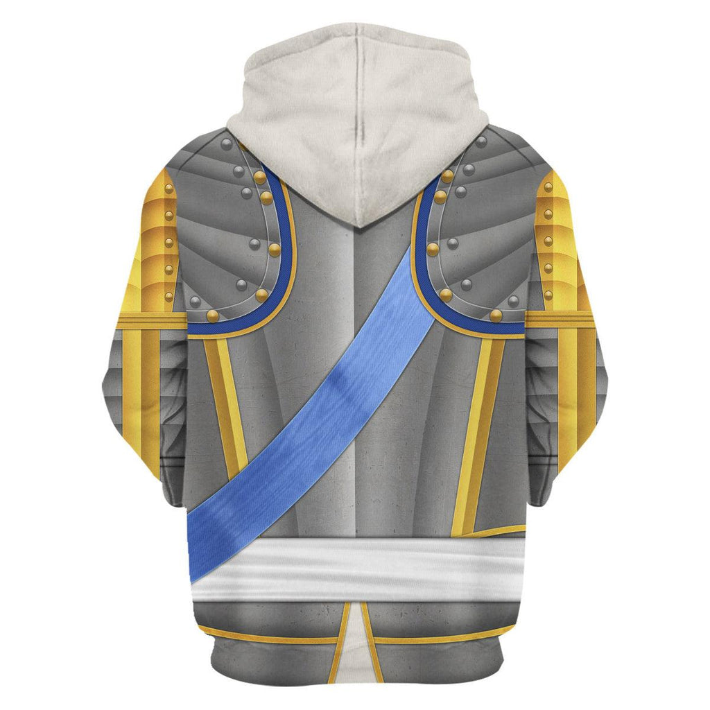 Oodiegang Louis Louis XV of France Armour Costume All Over Print Hoodie Sweatshirt T-Shirt Tracksuit - Oodiegang.com