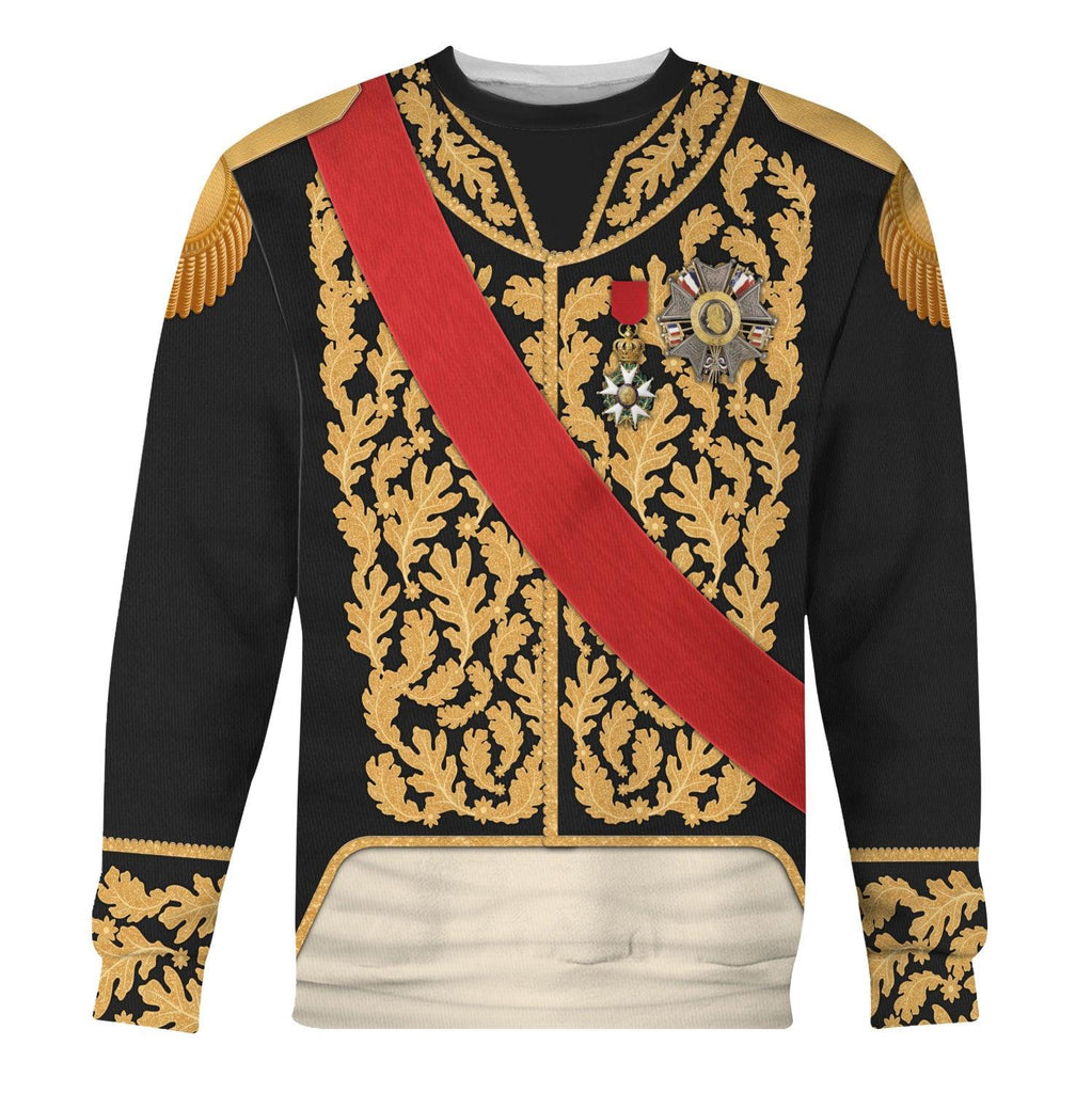 Oodiegang Louis Philippe I of France in Coronation Robes Uniform All Over Print Hoodie Sweatshirt T-Shirt Tracksuit - Oodiegang.com