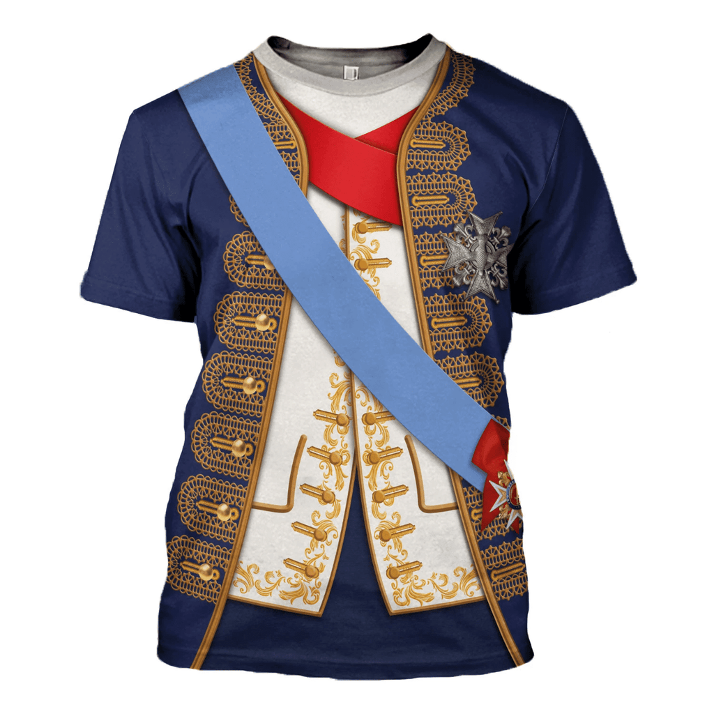 OodieGang Louis XV of France Costume Hoodie Sweatshirt T-Shirt Tracksuit - OodieGang.com