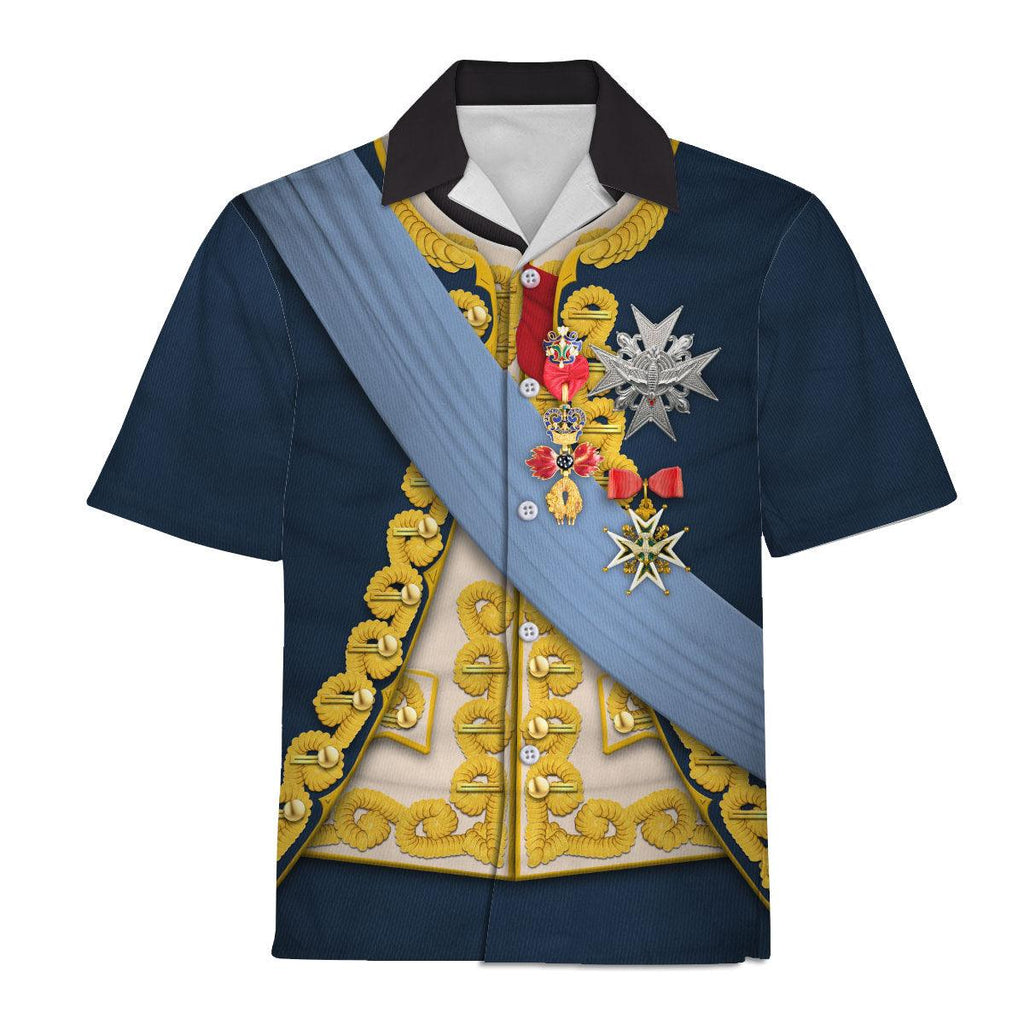 Oodiegang Louis XV of France In 1763 Uniform All Over Print Hoodie Sweatshirt T-Shirt Tracksuit - Oodiegang.com