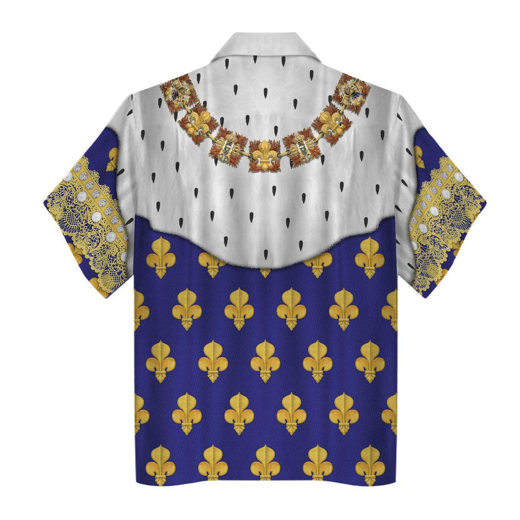 Oodiegang Louis XV of France in Coronation Robes Costume All Over Print Hoodie Sweatshirt T-Shirt Tracksuit - Oodiegang.com