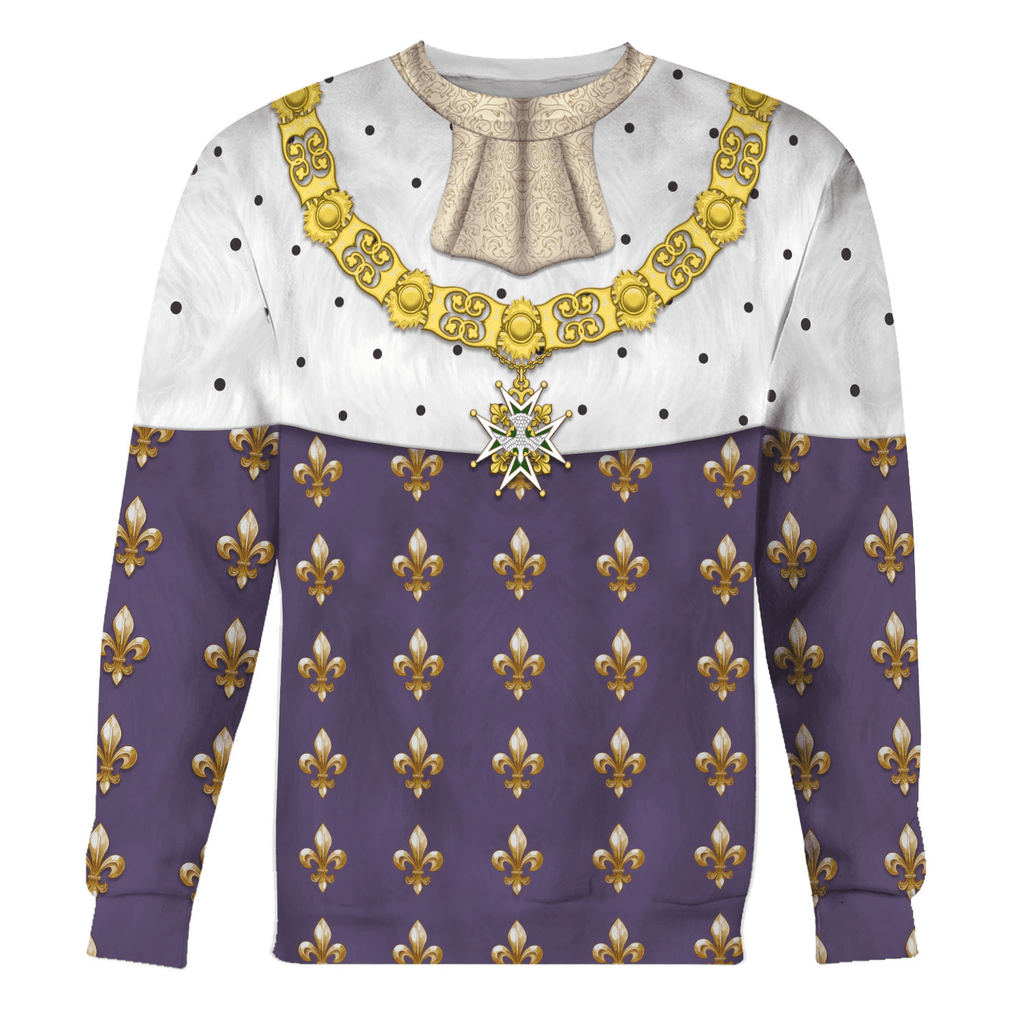 OodieGang Louis XVI King Of France Costume Hoodie Sweatshirt T-Shirt Tracksuit - OodieGang.com