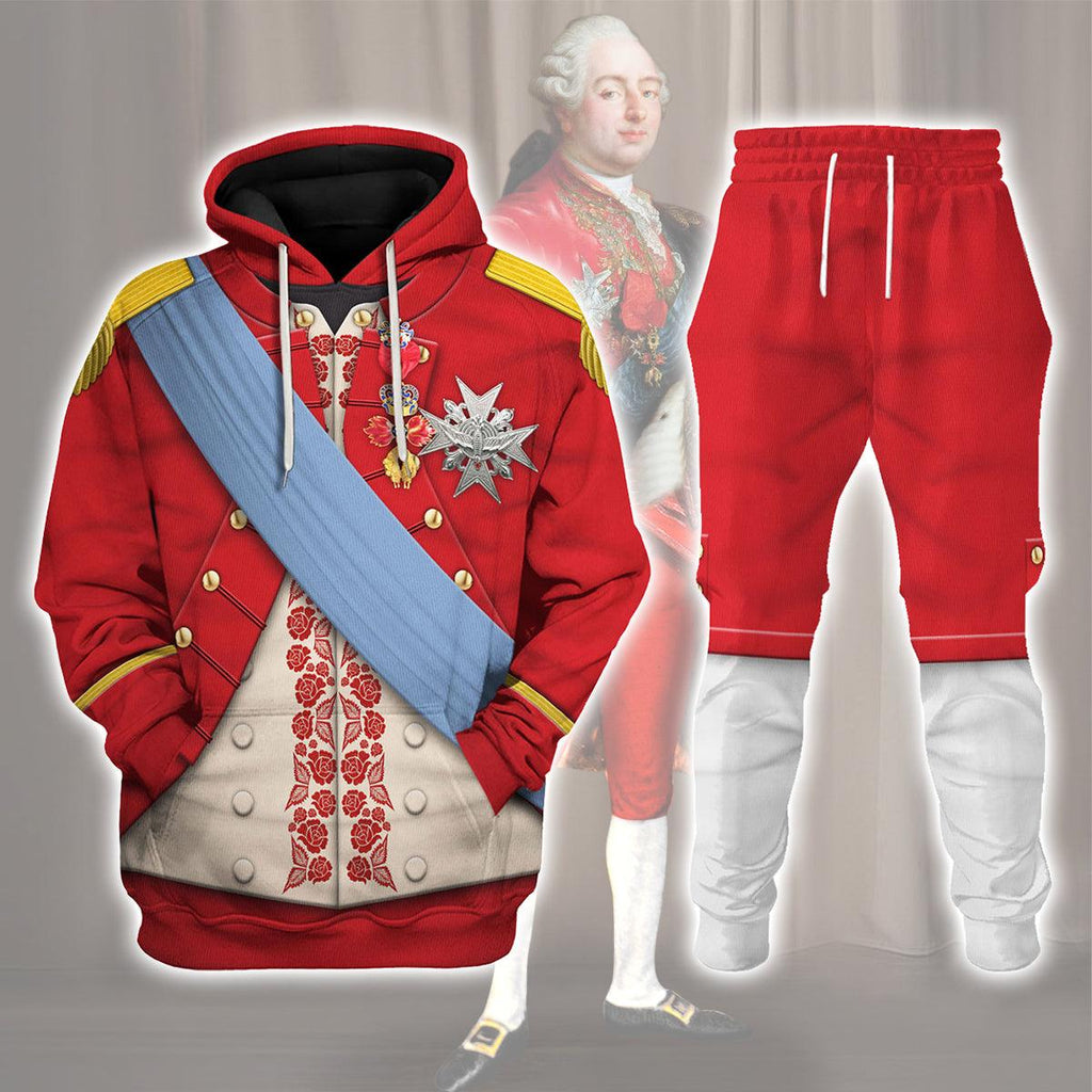 Oodiegang Louis XVI of France Uniform All Over Print Hoodie Sweatshirt T-Shirt Tracksuit - Oodiegang.com