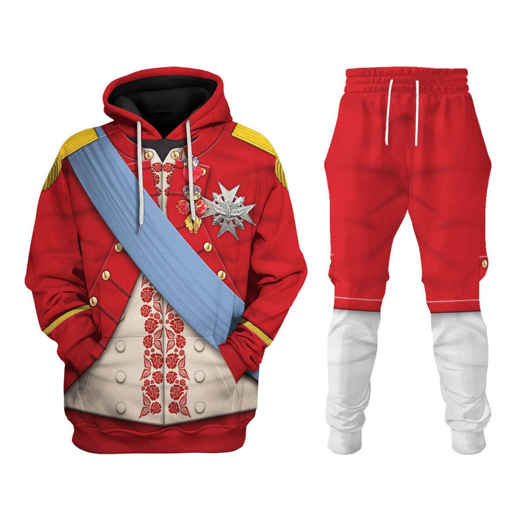 Oodiegang Louis XVI of France Uniform All Over Print Hoodie Sweatshirt T-Shirt Tracksuit - Oodiegang.com