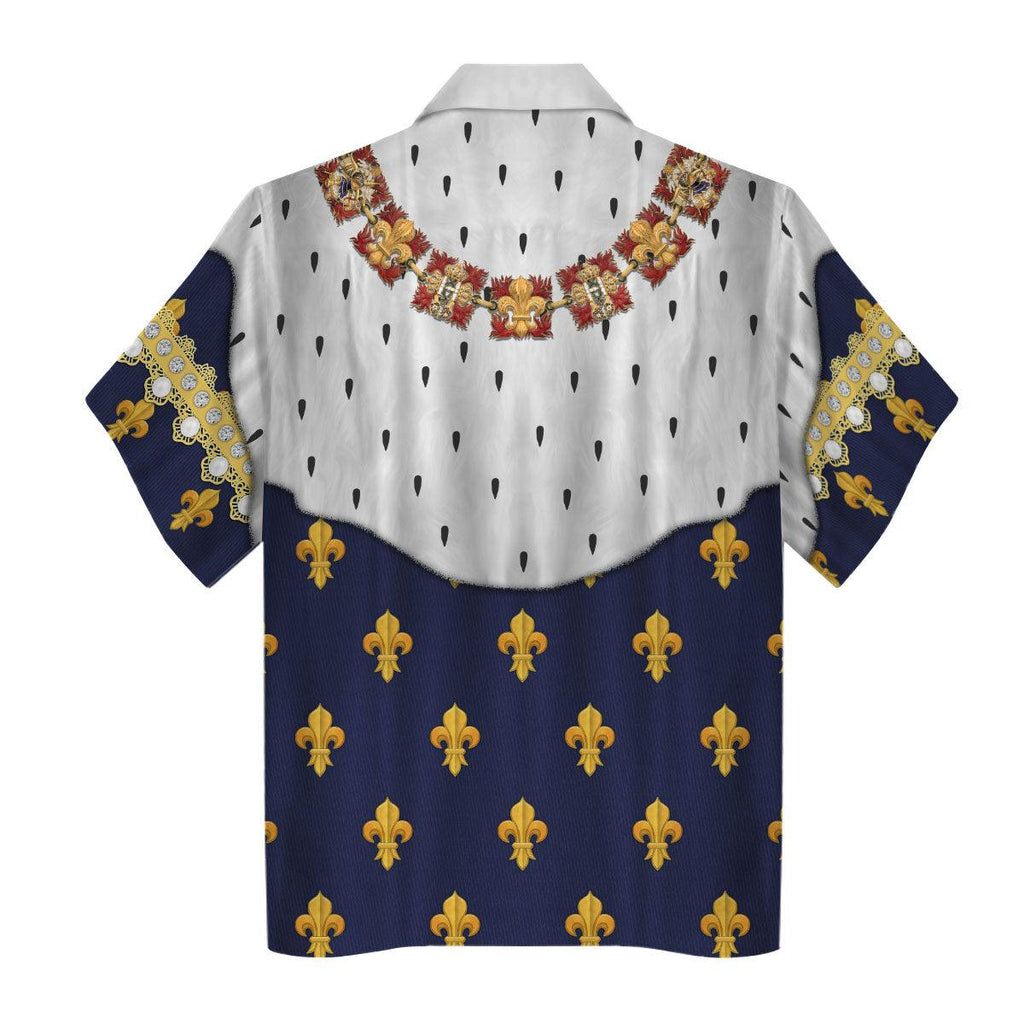 Oodiegang Louis XVIII of France in Coronation Robes Costume All Over Print Hoodie Sweatshirt T-Shirt Tracksuit - Oodiegang.com