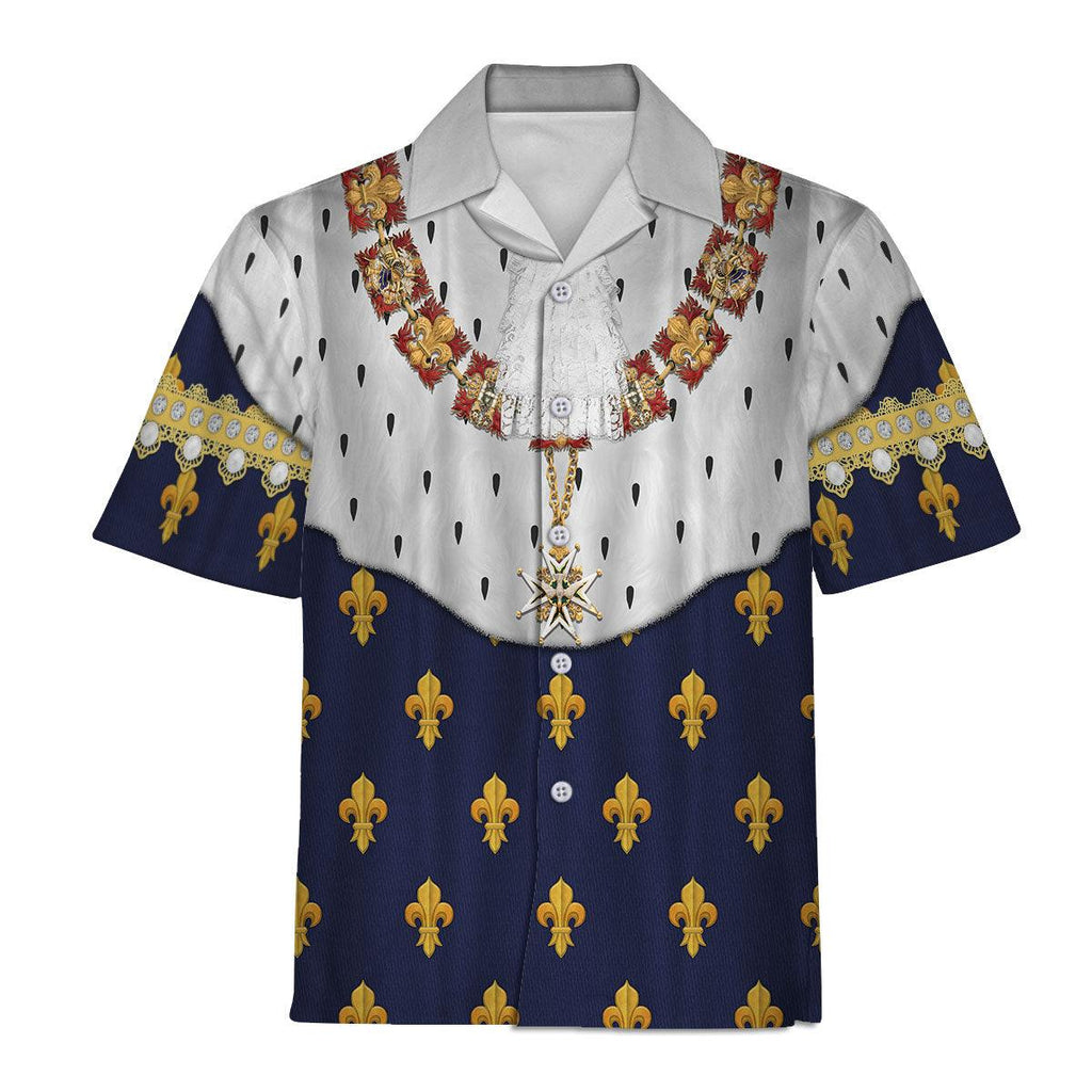 Oodiegang Louis XVIII of France in Coronation Robes Costume All Over Print Hoodie Sweatshirt T-Shirt Tracksuit - Oodiegang.com