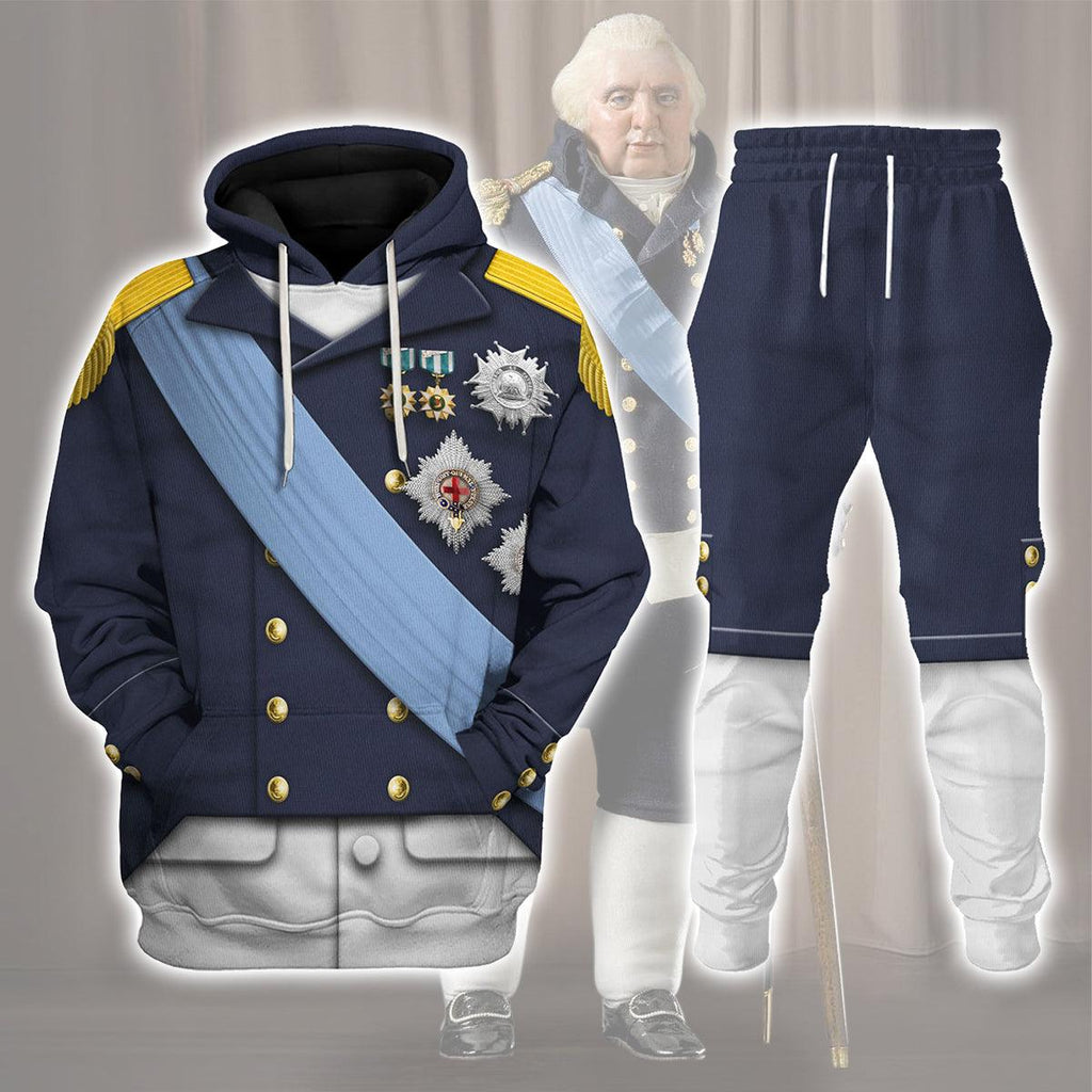 Oodiegang Louis XVIII of France Uniform All Over Print Hoodie Sweatshirt T-Shirt Tracksuit - Oodiegang.com