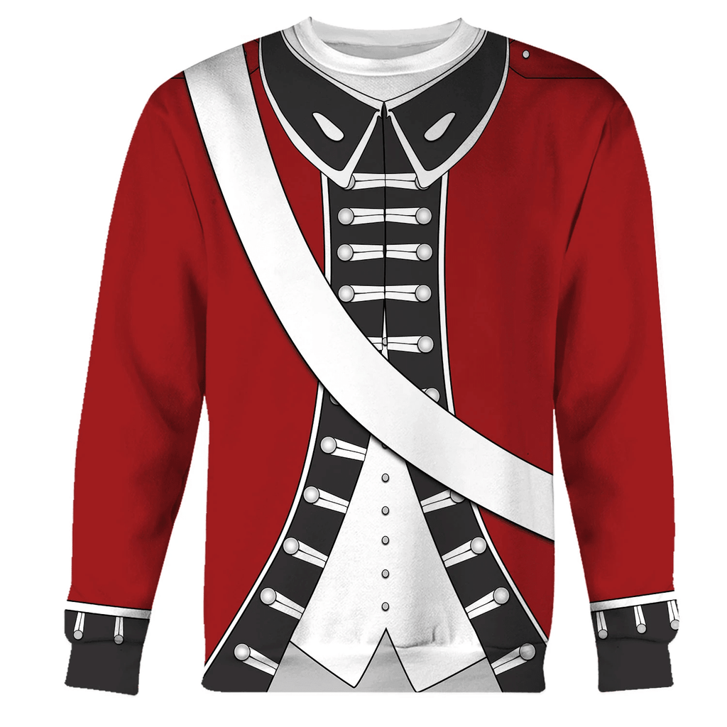 OodieGang Loyalist Redcoat American Revolutionary War Costume Hoodie Sweatshirt T-Shirt Tracksuit - OodieGang.com