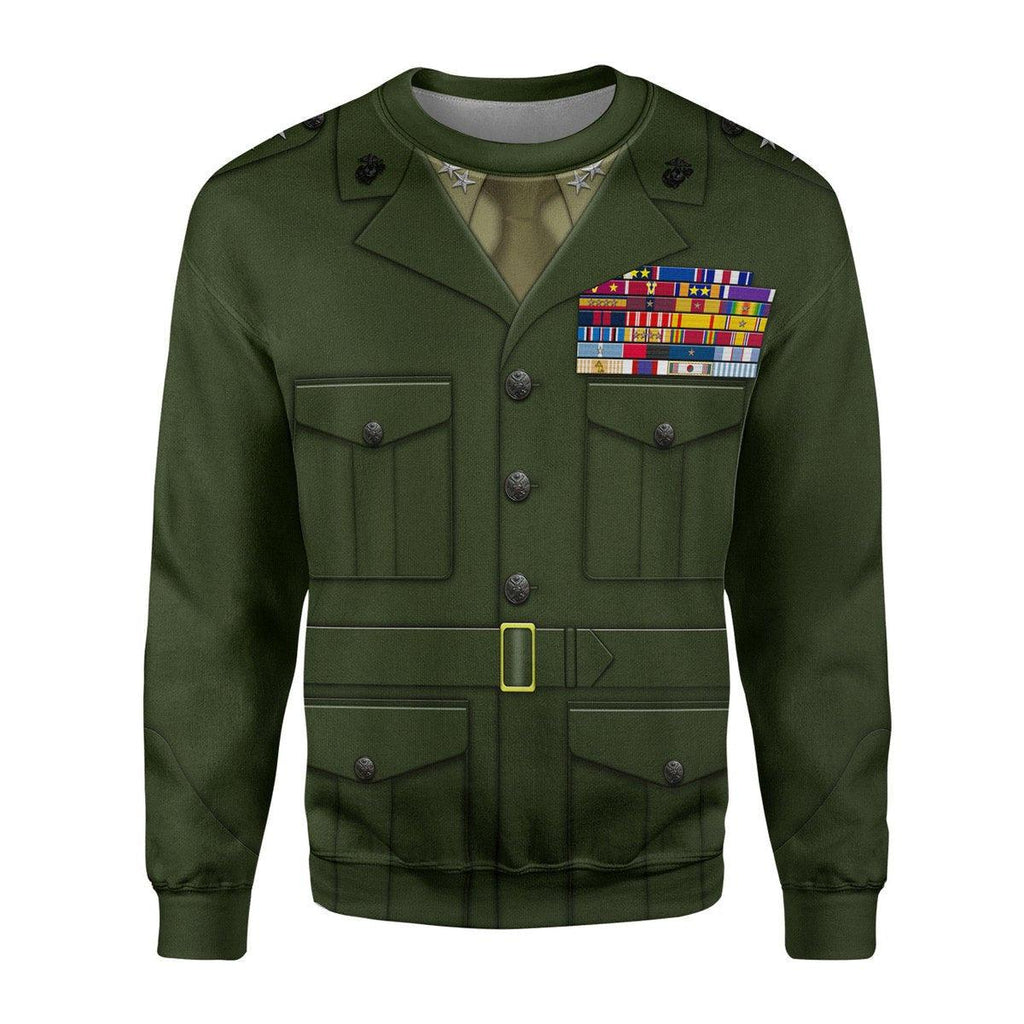 OodieGang Lt. General Lewis B. Chesty Puller Costume Hoodie Sweatshirt T-Shirt Tracksuit - OodieGang.com