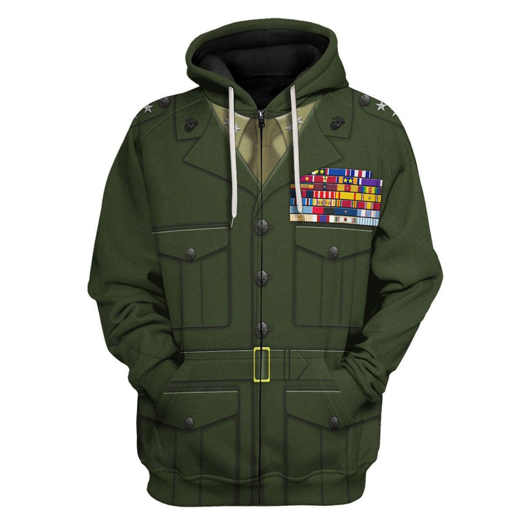 OodieGang Lt. General Lewis B. Chesty Puller Costume Hoodie Sweatshirt T-Shirt Tracksuit - OodieGang.com